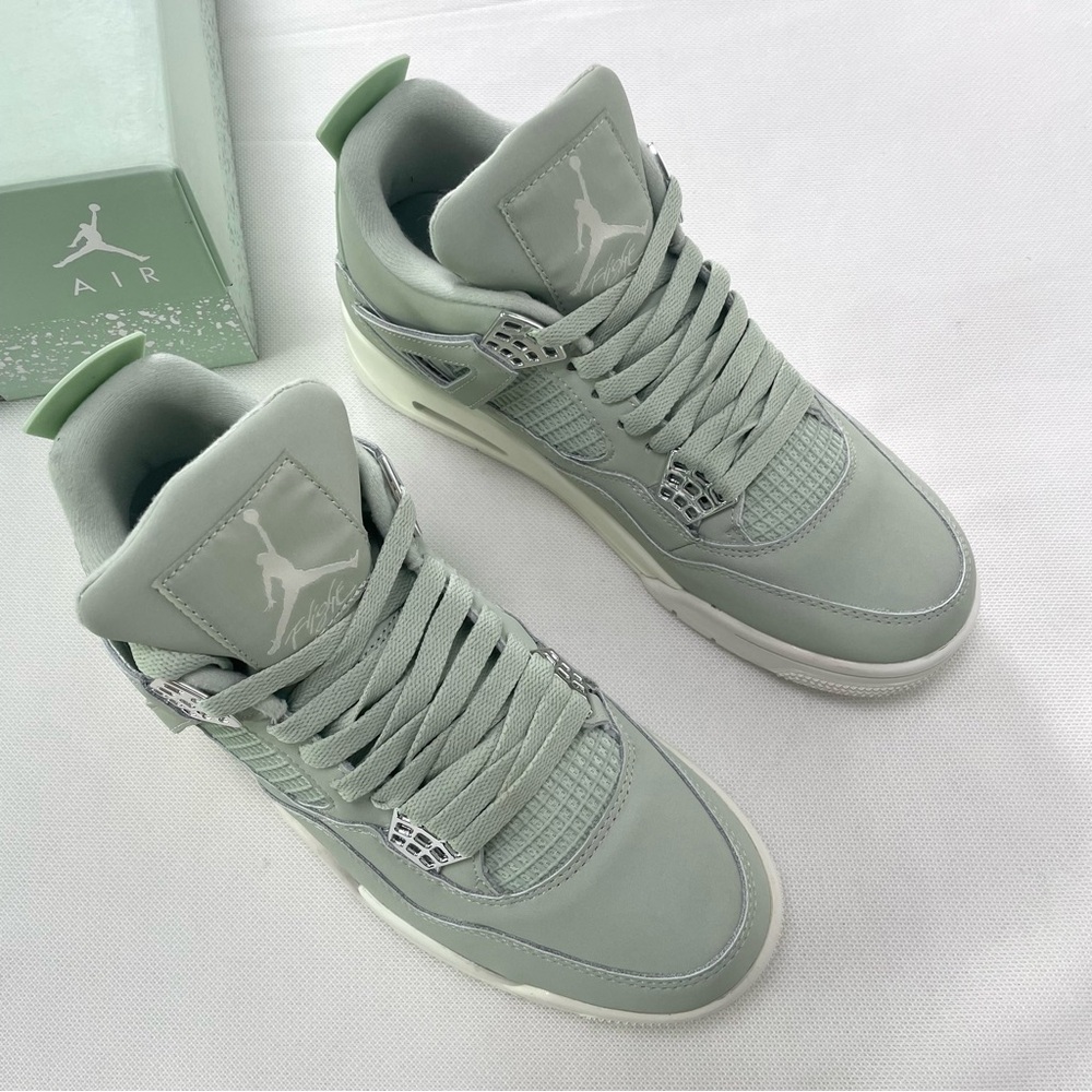 Brand New Retro 4 Seafoam Sail -Men’s Trainers Sneakers